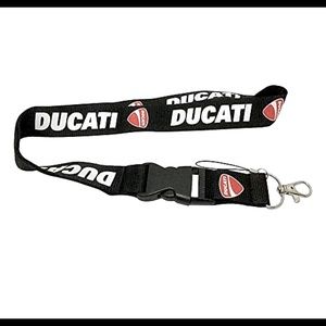Ducati Black Super Bike Lanyard